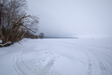 Obraz premium Fishing on ice