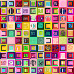 Old fashioned and grunge style textured fabric and textile background.