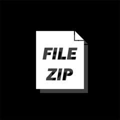 ZIP file icon flat