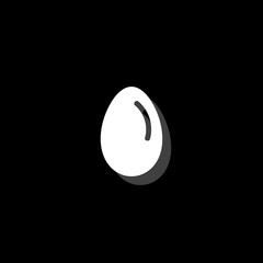 Egg vector icon flat