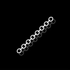 Metal Chain icon flat