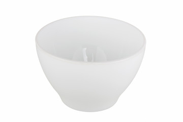 White bowl isolated on white background