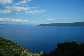 beautiful coast of eastern Istria