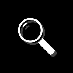 Magnifying Glass Search icon flat