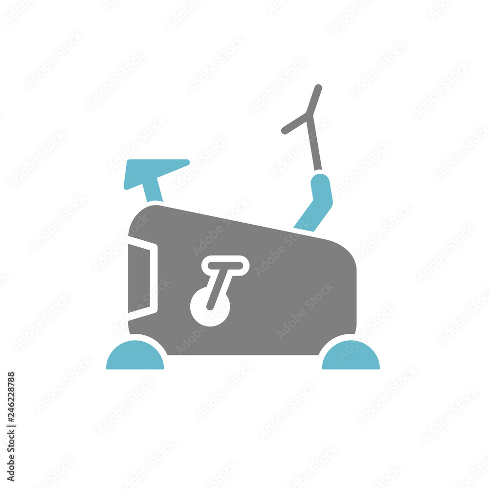 Poster gym icon on white background for graphic and web design, modern simple vector sign. internet concept