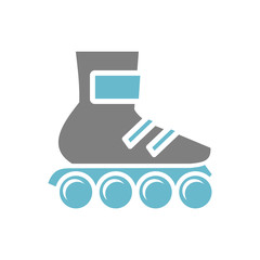 Skate icon on white background for graphic and web design, Modern simple vector sign. Internet concept. Trendy symbol for website design web button or mobile app