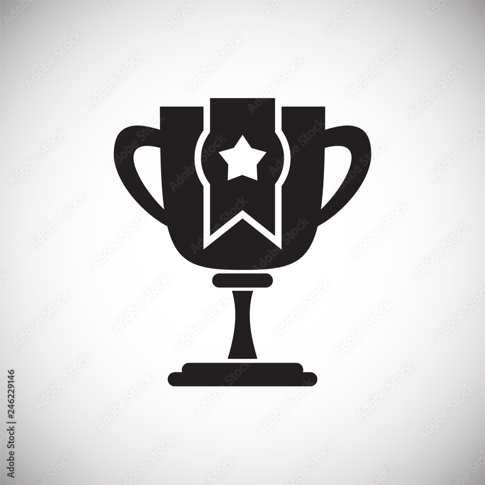 Poster cup icon on white background for graphic and web design, modern simple vector sign. internet concept