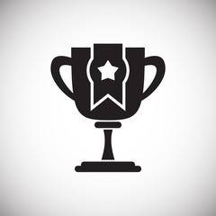 Cup icon on white background for graphic and web design, Modern simple vector sign. Internet concept. Trendy symbol for website design web button or mobile app