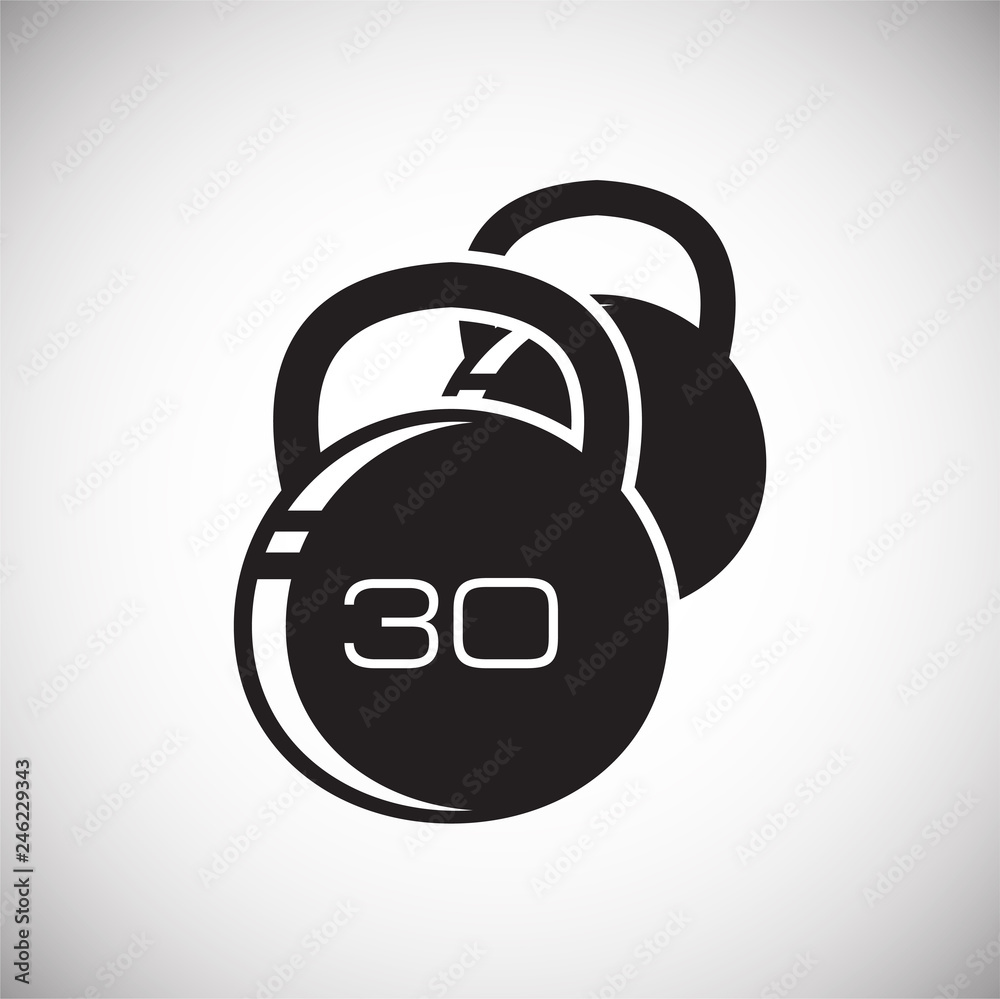 Poster weights icon on white background for graphic and web design, modern simple vector sign. internet con