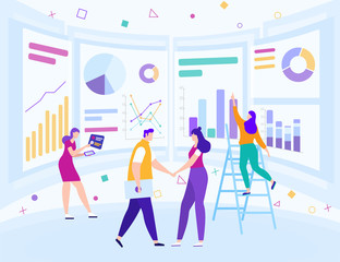 Business Data Analysis Marketing Infographic.