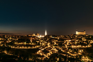 Night View of Toledo - obrazy, fototapety, plakaty