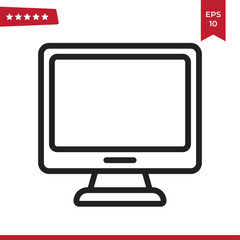 Monitor icon vector
