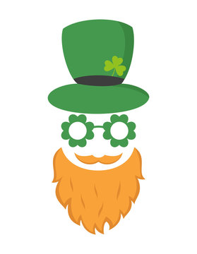 Irish leprechaun icon. Saint Patrick's Day concept.