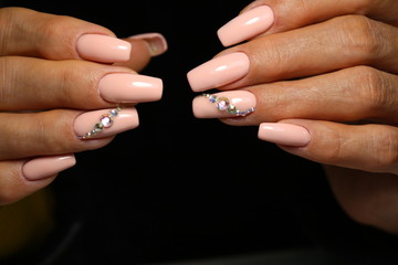 beautiful gel lacquer manicure