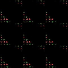 Abstract seamless pattern background with multi-colored varied triangles.