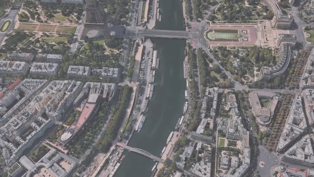 Architecture in the vicinity of the Eiffel tower in the center of Paris