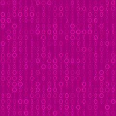 Fototapeta na wymiar Abstract seamless pattern of small rings or pixels in various sizes in purple colors