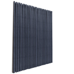 Dark blue curtain perspective view