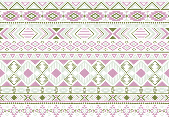 Tribal ethnic motifs geometric vector seamless background.