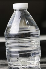 Disposable bottle of spring water