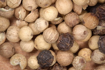 close up of a background of peppercorns