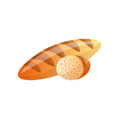 Homemade pastries with a crisp. Freshly baked handmade bread.