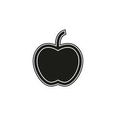 vector apple fruit illustration, fresh healthy food