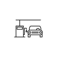 car, gas, station outline icon. Can be used for web, logo, mobile app, UI, UX