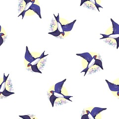 swallow bird pattern