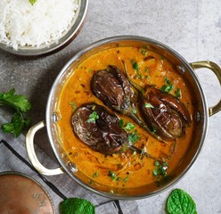 Dahi Baingan / Eggplant Yogurt curry-Popular Odia dish fromIndia
