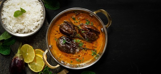 Dahi Baingan / Eggplant Yogurt curry-Popular Odia dish fromIndia