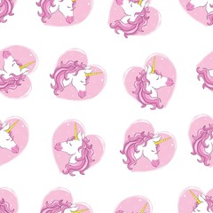 cute unicorn vector pattern