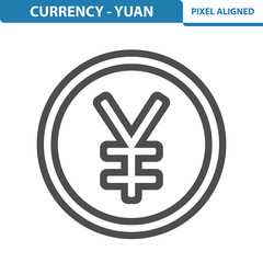 Obraz premium Currency - Yuan Icon