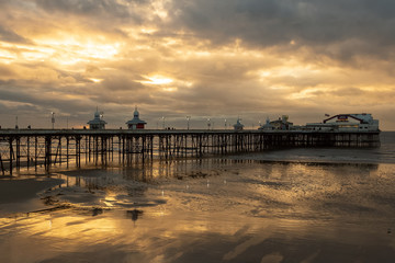 Fototapeta premium dramatyczny wieczór w Blackpool