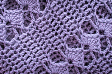 purple crochet texture