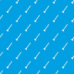 Trumpet pattern vector seamless blue repeat for any use