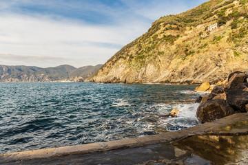 Seascape in Liguria, Italy (Cinque Terre)