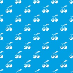 Eco berry pattern vector seamless blue repeat for any use
