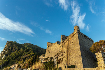 Doria Castle in Porto Venere, Liguria, Italy