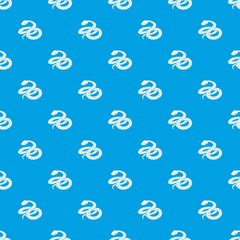 Mexican kingsnake pattern vector seamless blue repeat for any use
