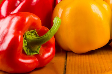 colorful mix of the freshest red and yellow paprika, bell pepper