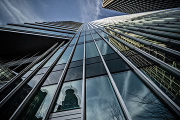 skyscrapers in downtown
