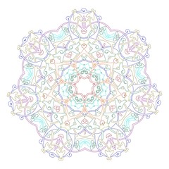 Decorative mandala. Good for coloring book for adult and older children