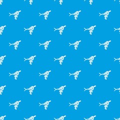 Tree snake pattern vector seamless blue repeat for any use