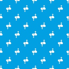 Love male female pattern vector seamless blue repeat for any use