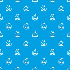 Bast pattern vector seamless blue repeat for any use