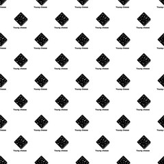 Young cheese pattern vector seamless repeating for any web design