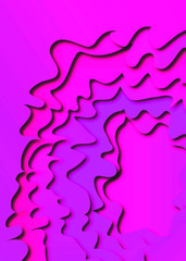 abstract waves and shades of light purple and violet