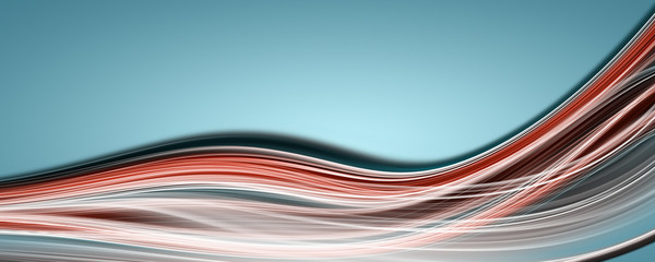 Abstract elegant wave panorama design with space for your text