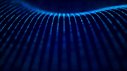 Abstract tech background. Abstract space background. Digital technology background. Computer code. 3d rendering.